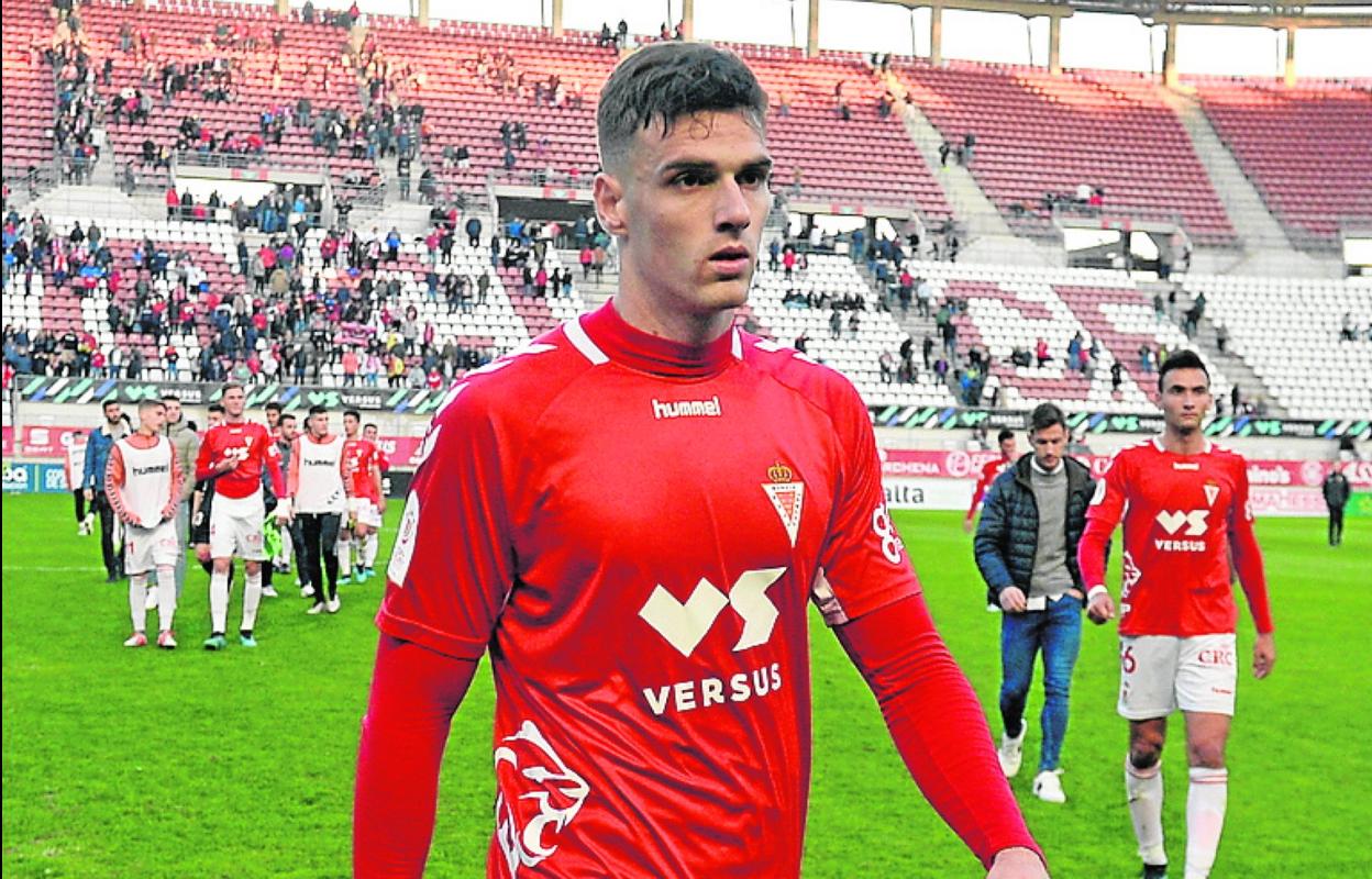 Álex Melgar, tras el partido de Copa ante el Leganés. 