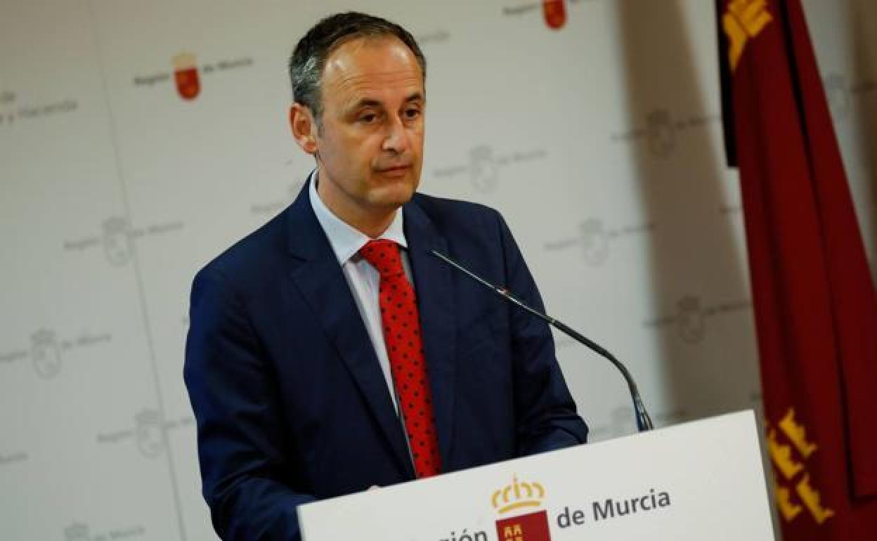 El consejero de Presidencia y Hacienda, Javier Celdrán, en una fotografía de archivo.