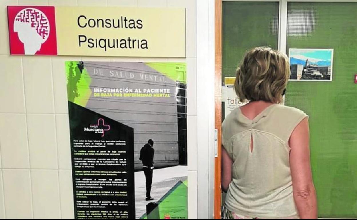 Imagen de la zona de consultas de Psiquiatría del Hospital Morales Meseguer. 