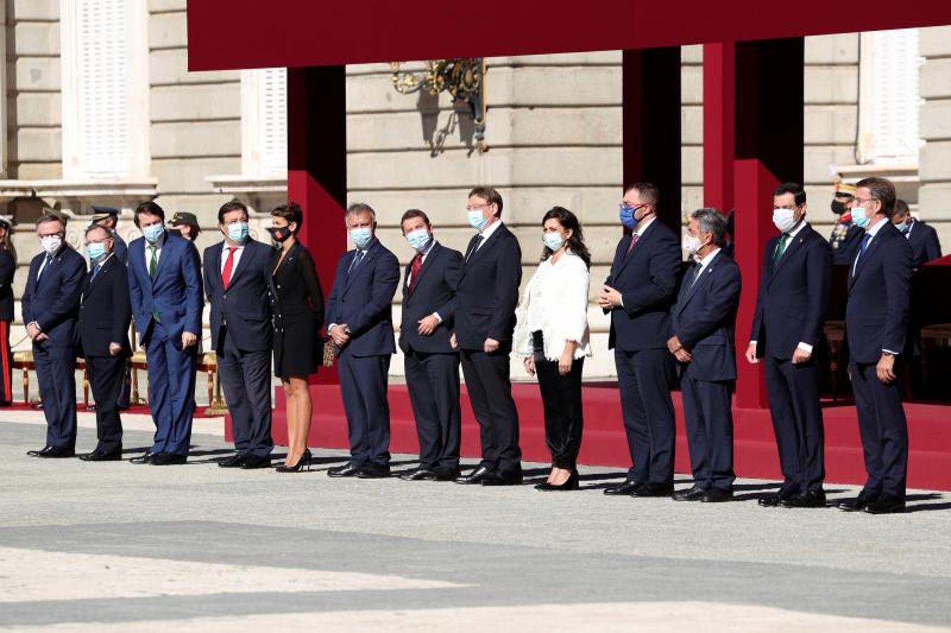 Los presidentes autonómicos durante el acto 