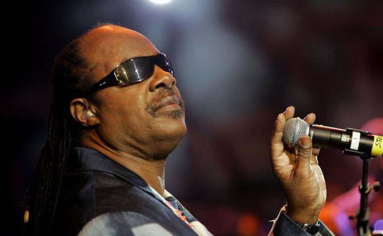 El cantante Stevie Wonder. 