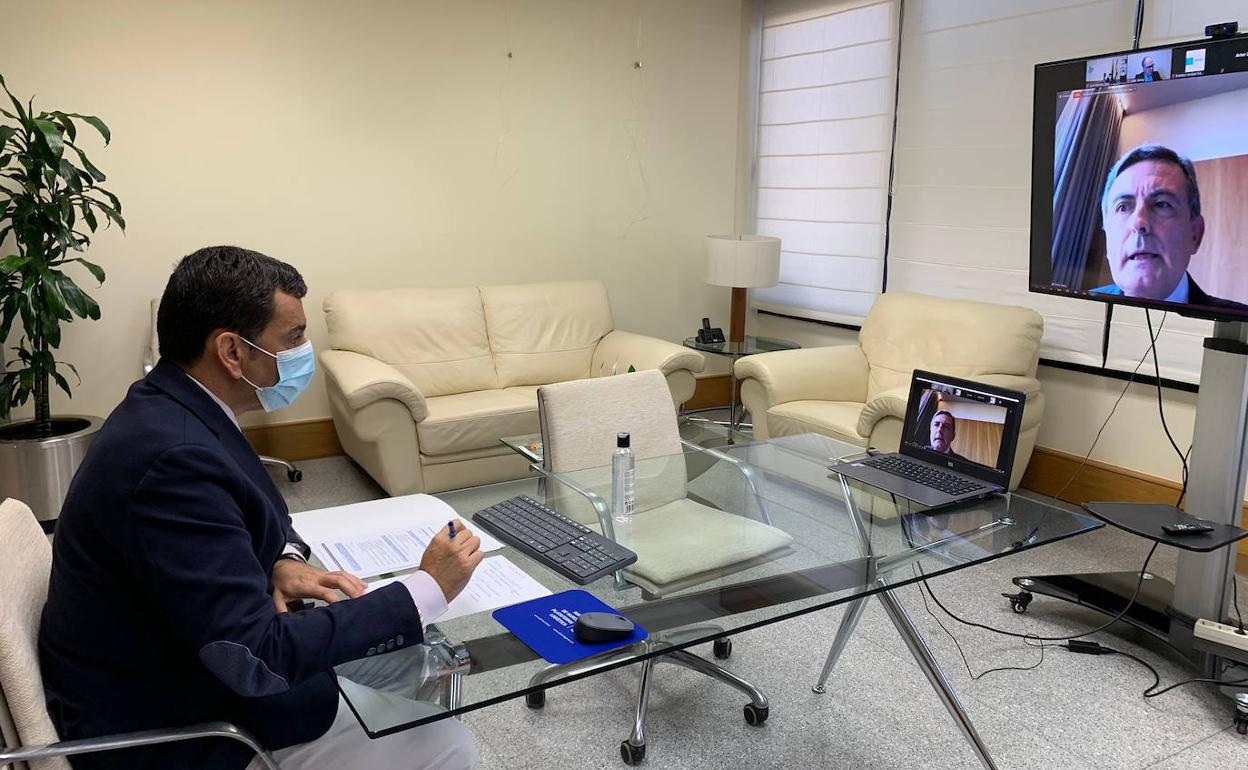 Díez de Revenga sigue de manera telemática el 7º Foro del Corredor Mediterráneo.