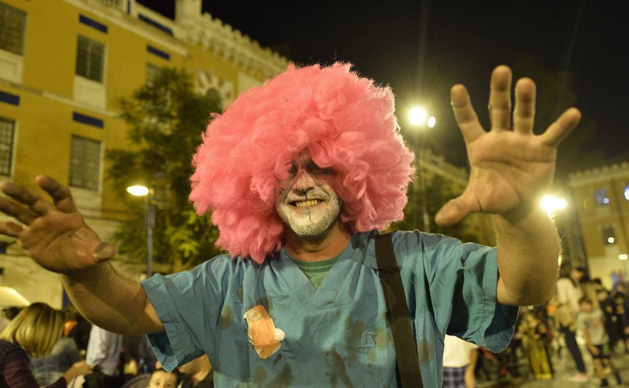 Imagen de archivo de una celebración de Halloween en Murcia. 