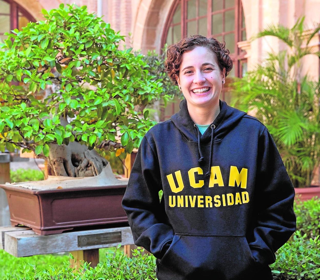 Ana Carrasco, en su visita de este lunes a la UCAM. 