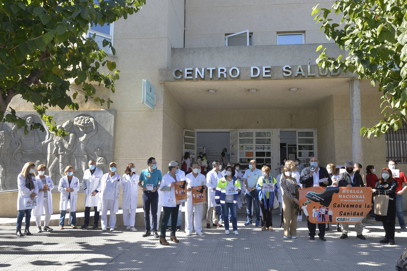 Fotos: Huelga de los médicos en el centro de salud de San Andrés por la crisis del coronavirus en la Región