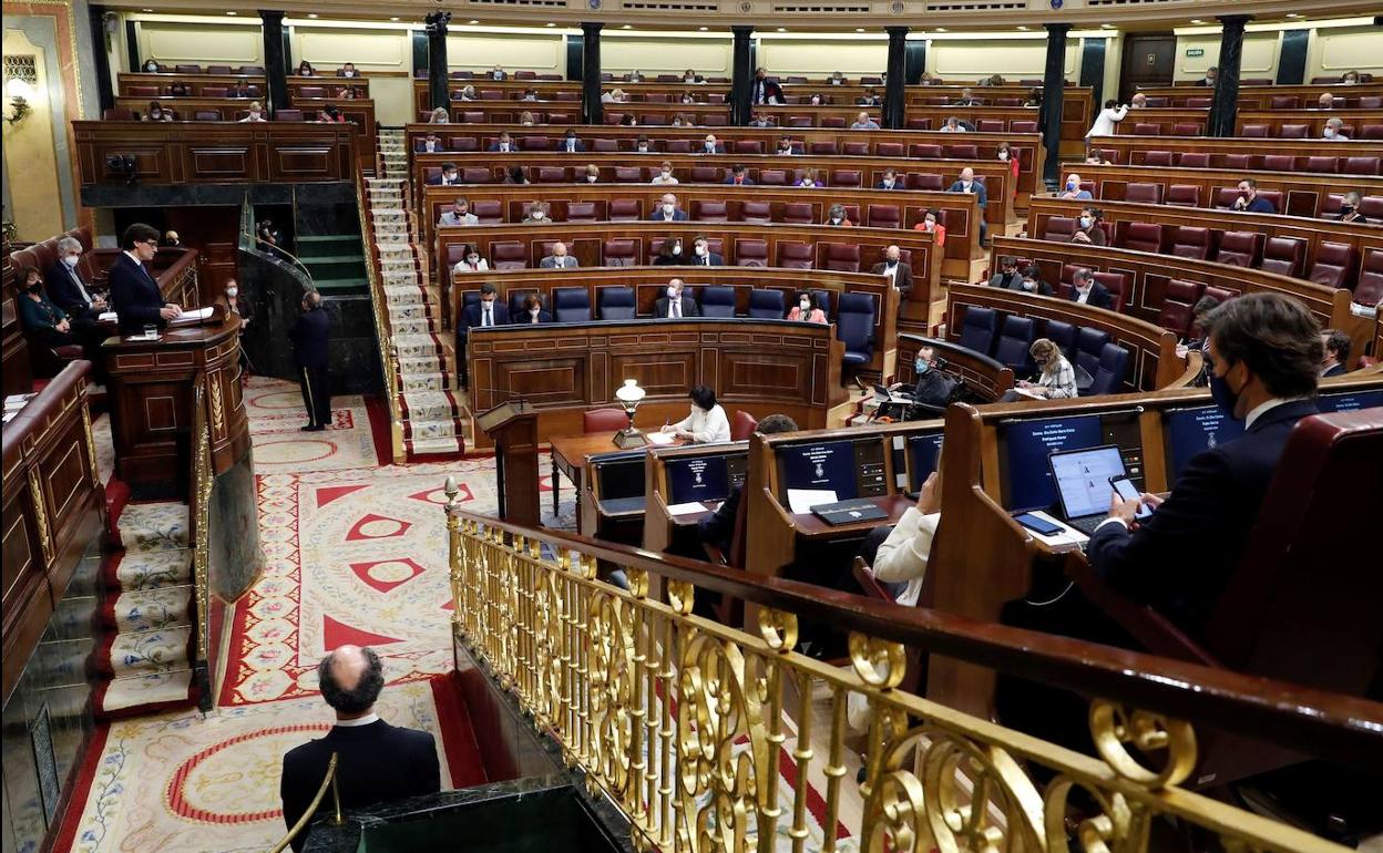 Sesión en el Congreso de los Diputados. 