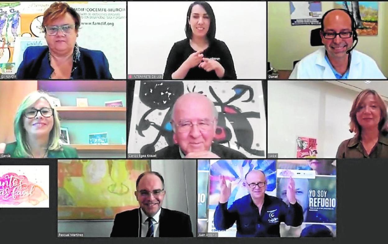 Directivos de la Fundación Cajamurcia, de Bankia y de las ONG. 