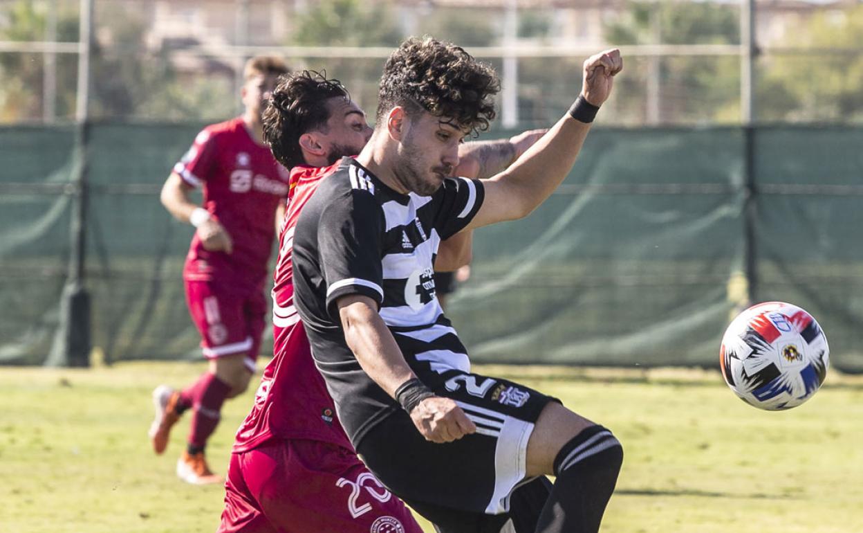 Antonio Sánchez, en el partido contra el Racing Murcia. 