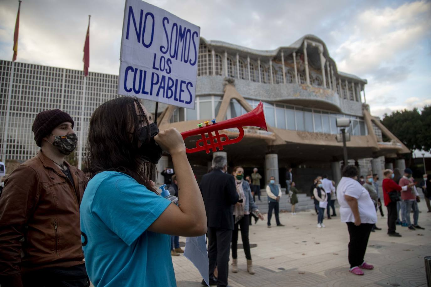 Fotos: Protesta de los hosteleros de Cartagena