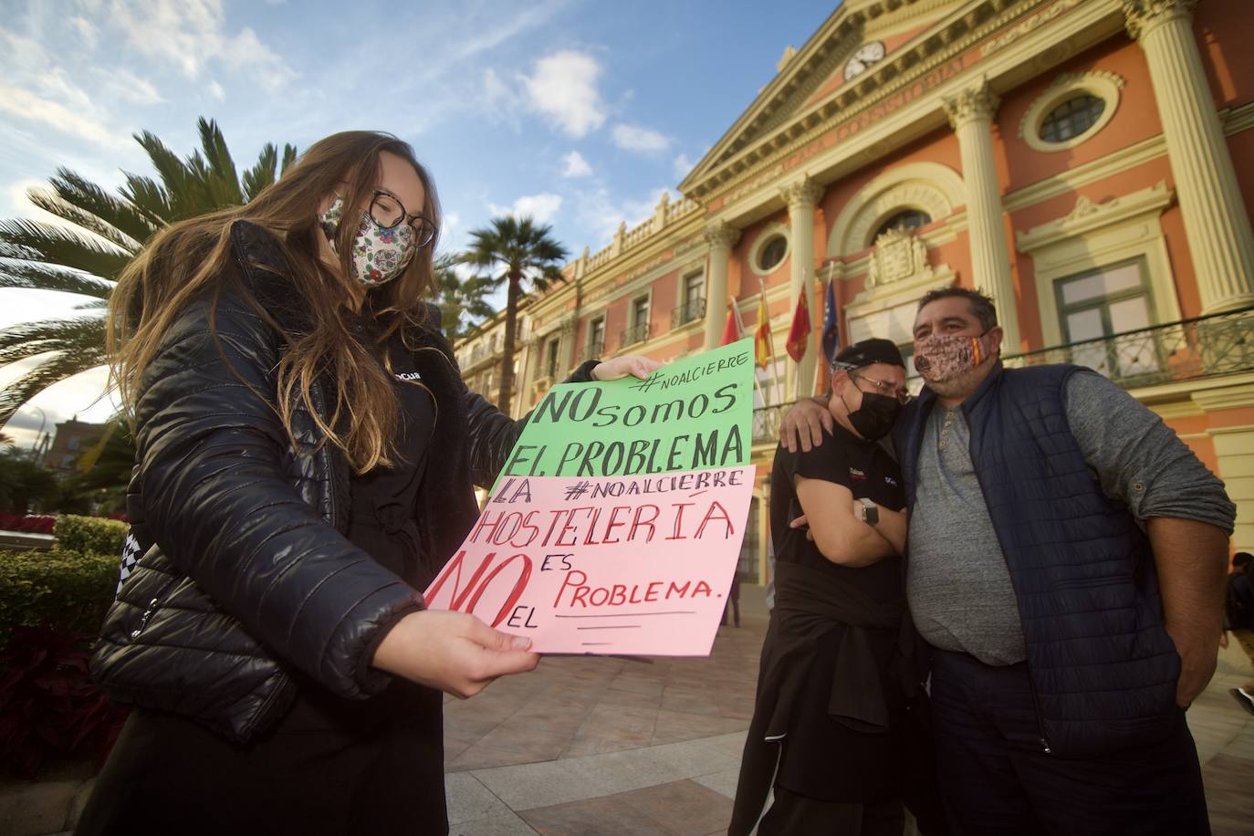 Fotos: Los hosteleros protestan en Murcia