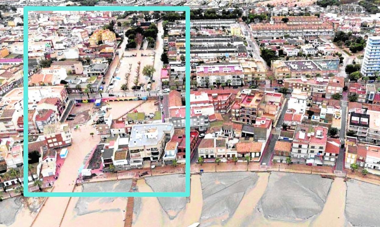 Tramo urbano de la rambla de La Maraña. 