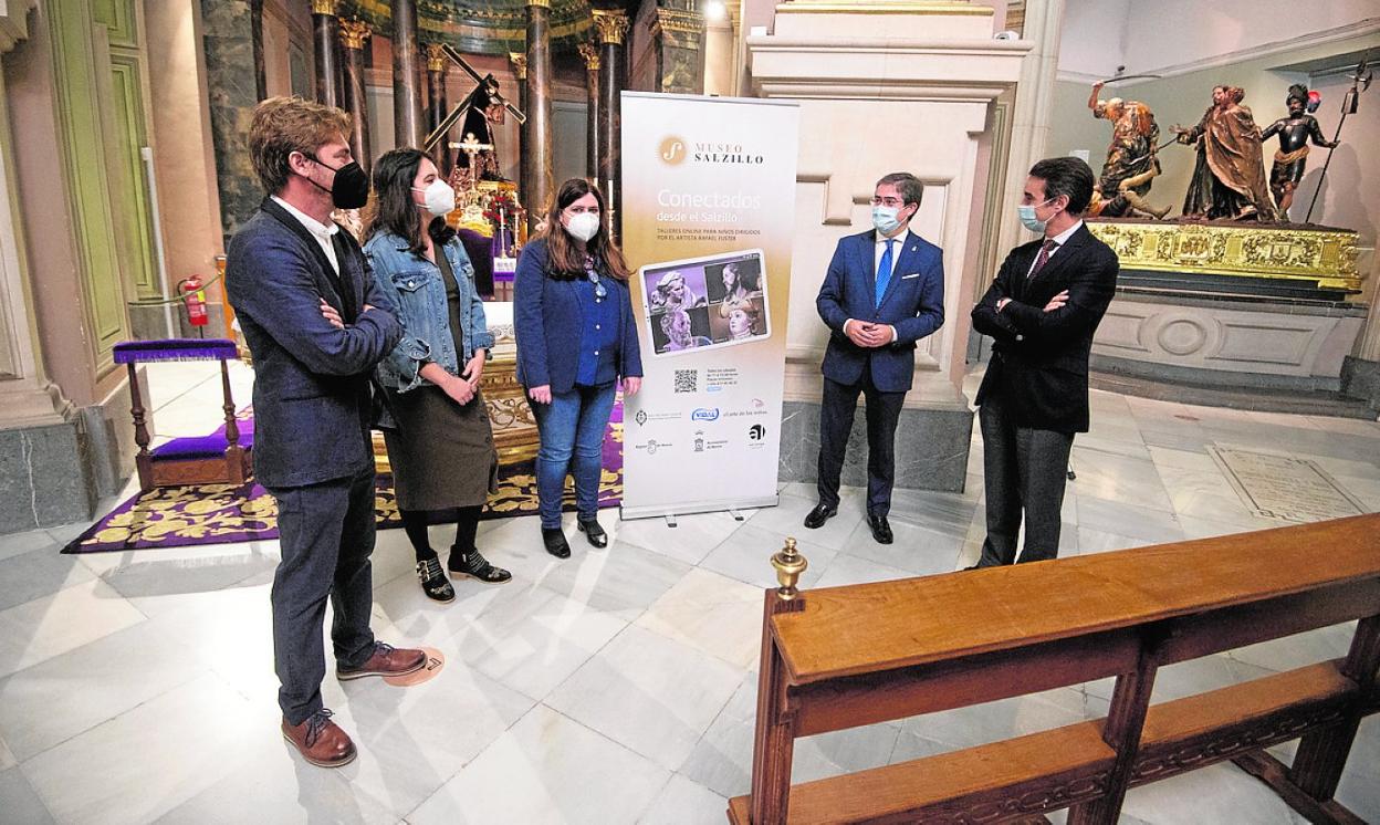 Rafael Fuster, María José Guerrero, María Teresa Marín, Jesús Pacheco y Emilio LLamas. 