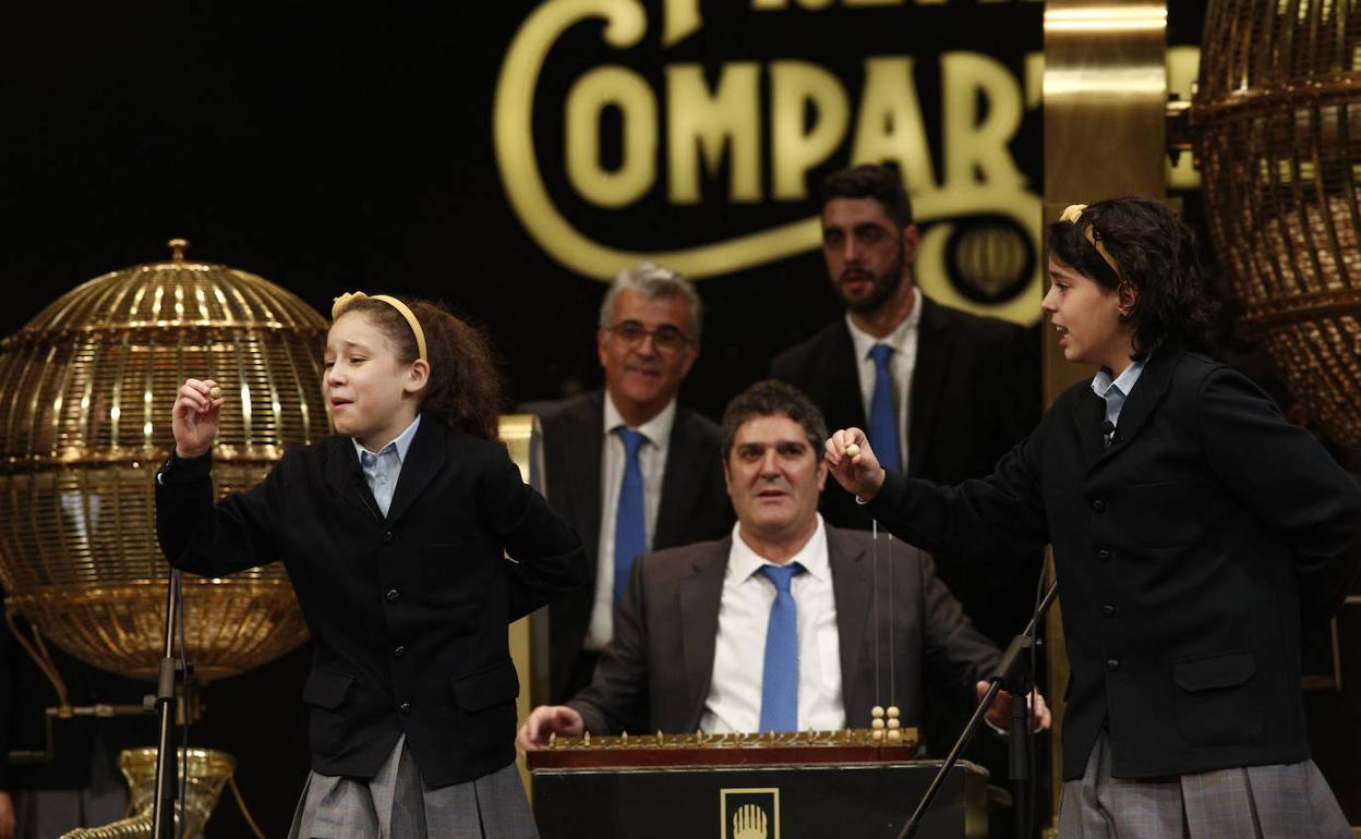 Un momento de la celebración de la Lotería de Navidad, en una imagen de archivo.