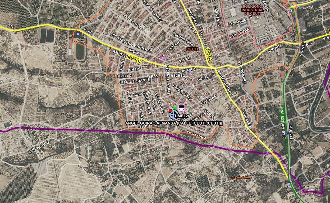 Un motorista resulta herido al sufrir un accidente de tráfico en Ceutí