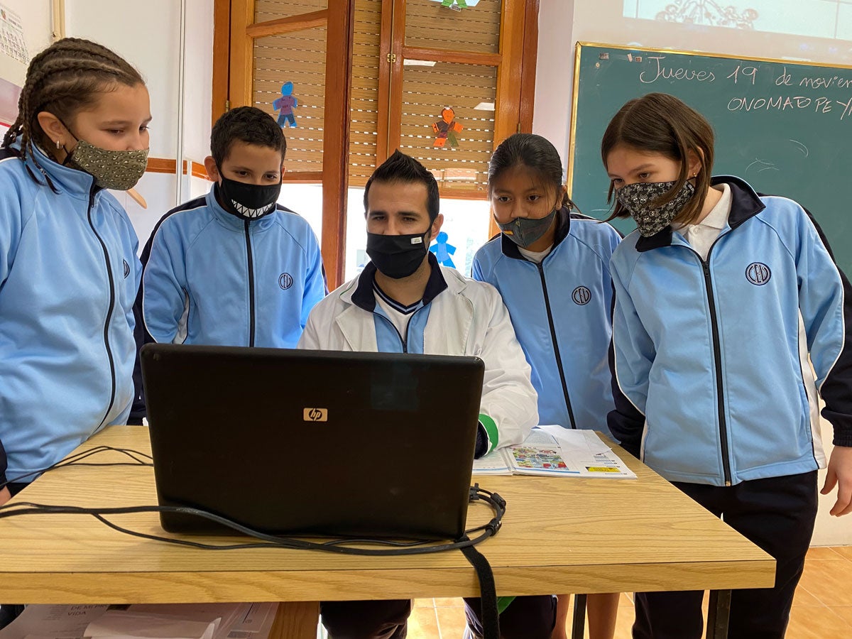 Periodistas de La Banda del Patronato, del colegio Patronato Sagrado Corazón de Jesús de Cartagena