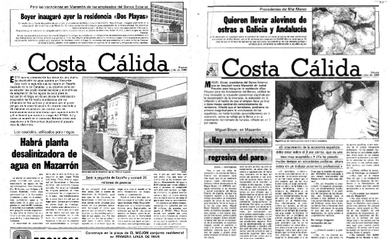 26/07/1986 LA VERDAD entrevistó a Miguel Boyer, presidente del Banco Exterior de España. «No tengo ninguna tentación de volver a ser ministro», dijo tras haber dimitido en 1985.