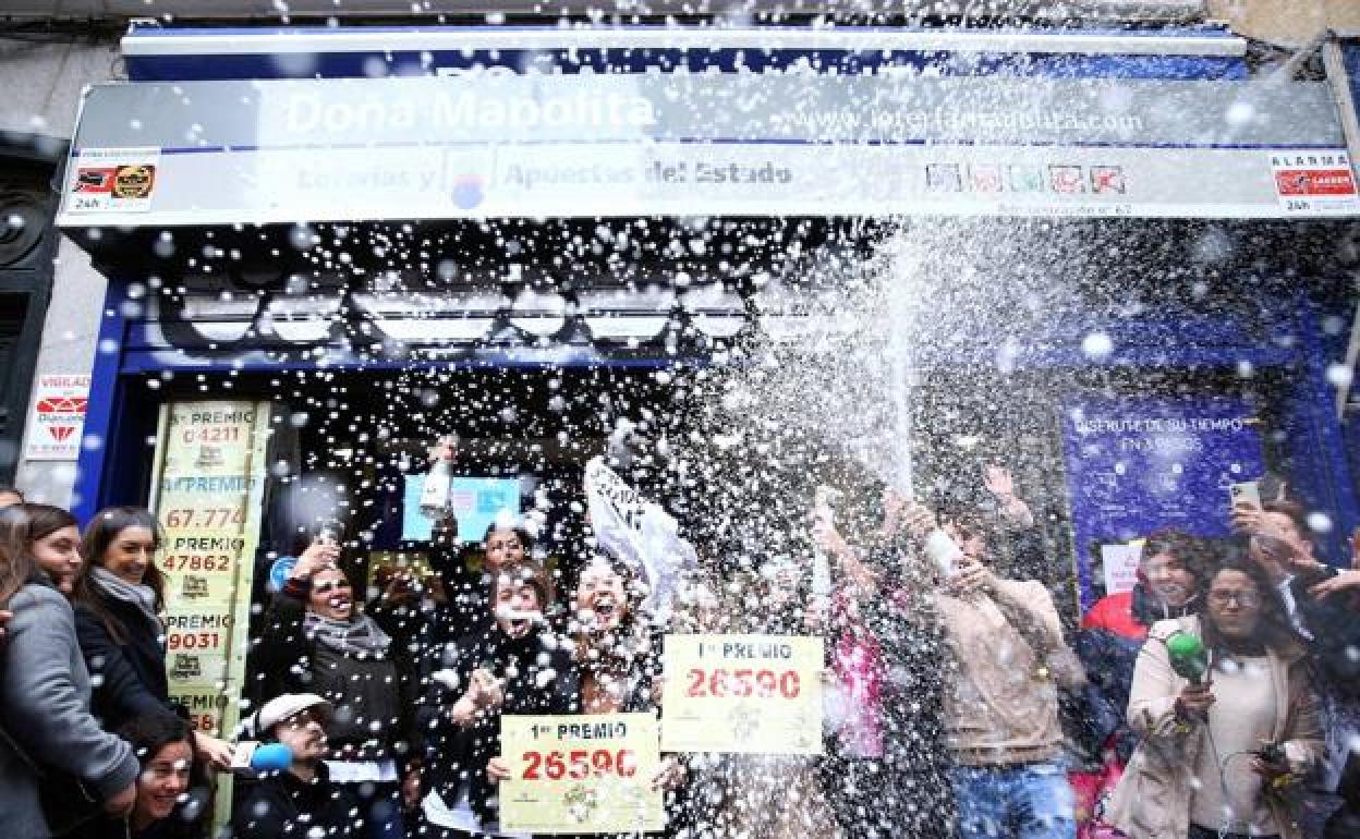 La administración de Doña Manolita, en una imagen de archivo.