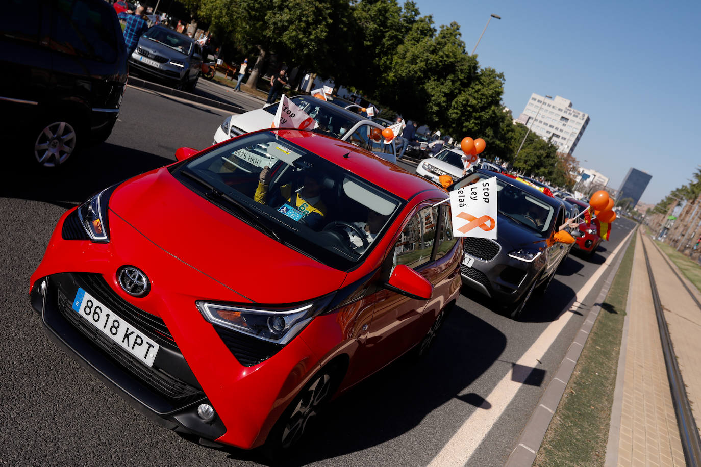 Fotos: La &#039;marea naranja&#039; recorre el centro de Murcia contra la &#039;ley Celaá&#039;
