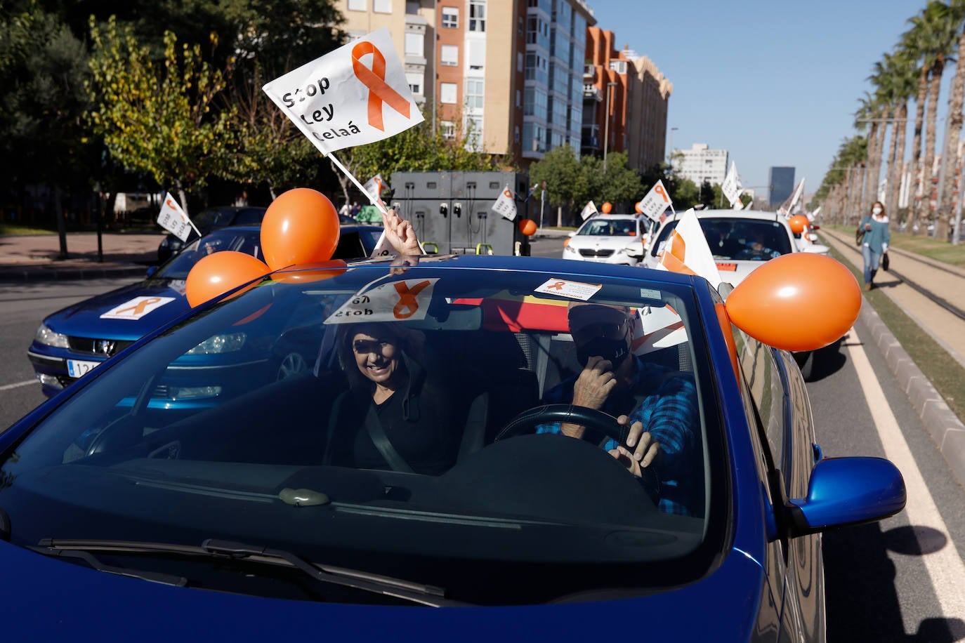 Fotos: La &#039;marea naranja&#039; recorre el centro de Murcia contra la &#039;ley Celaá&#039;