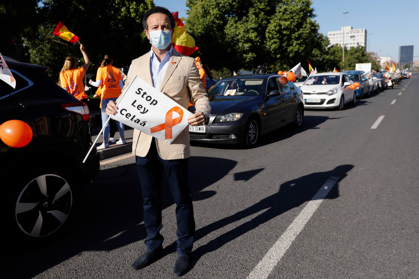 Fotos: La &#039;marea naranja&#039; recorre el centro de Murcia contra la &#039;ley Celaá&#039;