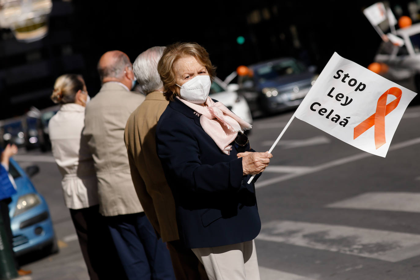 Fotos: La &#039;marea naranja&#039; recorre el centro de Murcia contra la &#039;ley Celaá&#039;