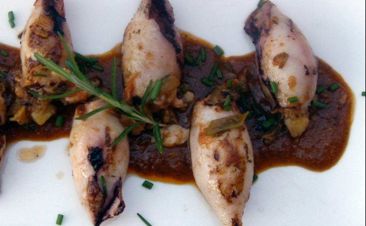 Calamarcitos rellenos