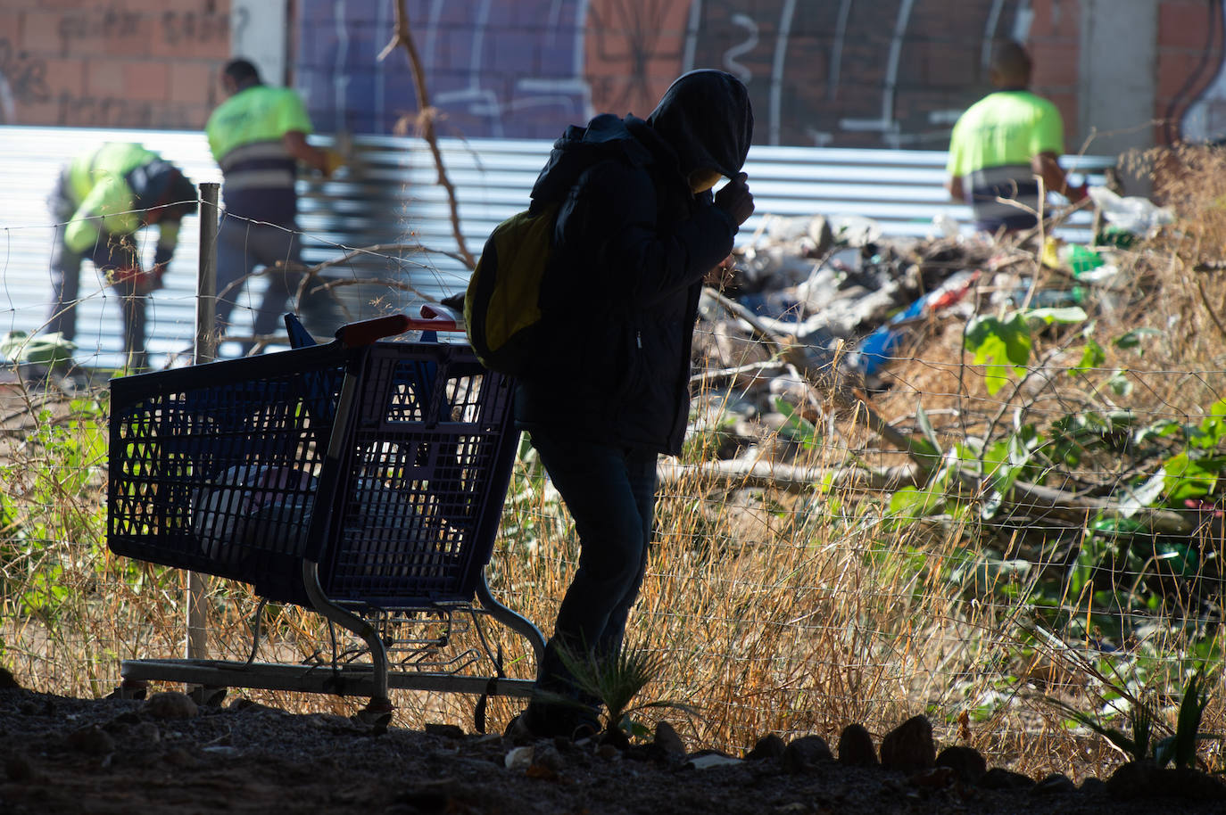 Fotos: Protestas por el desalojo de un edificio ocupado en el barrio murciano de San Pío