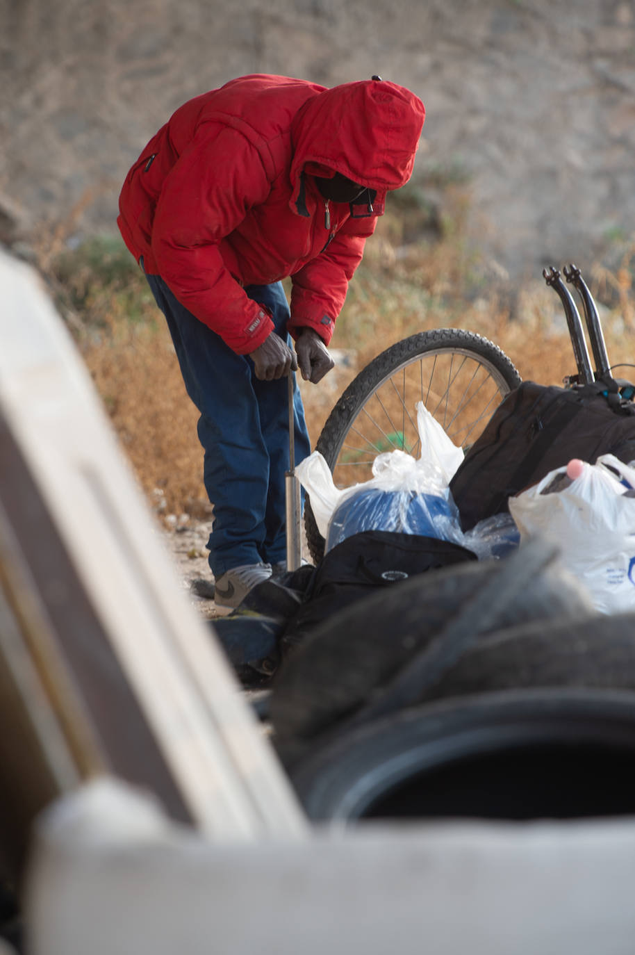 Fotos: Protestas por el desalojo de un edificio ocupado en el barrio murciano de San Pío