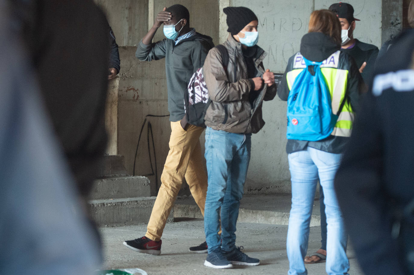 Fotos: Protestas por el desalojo de un edificio ocupado en el barrio murciano de San Pío
