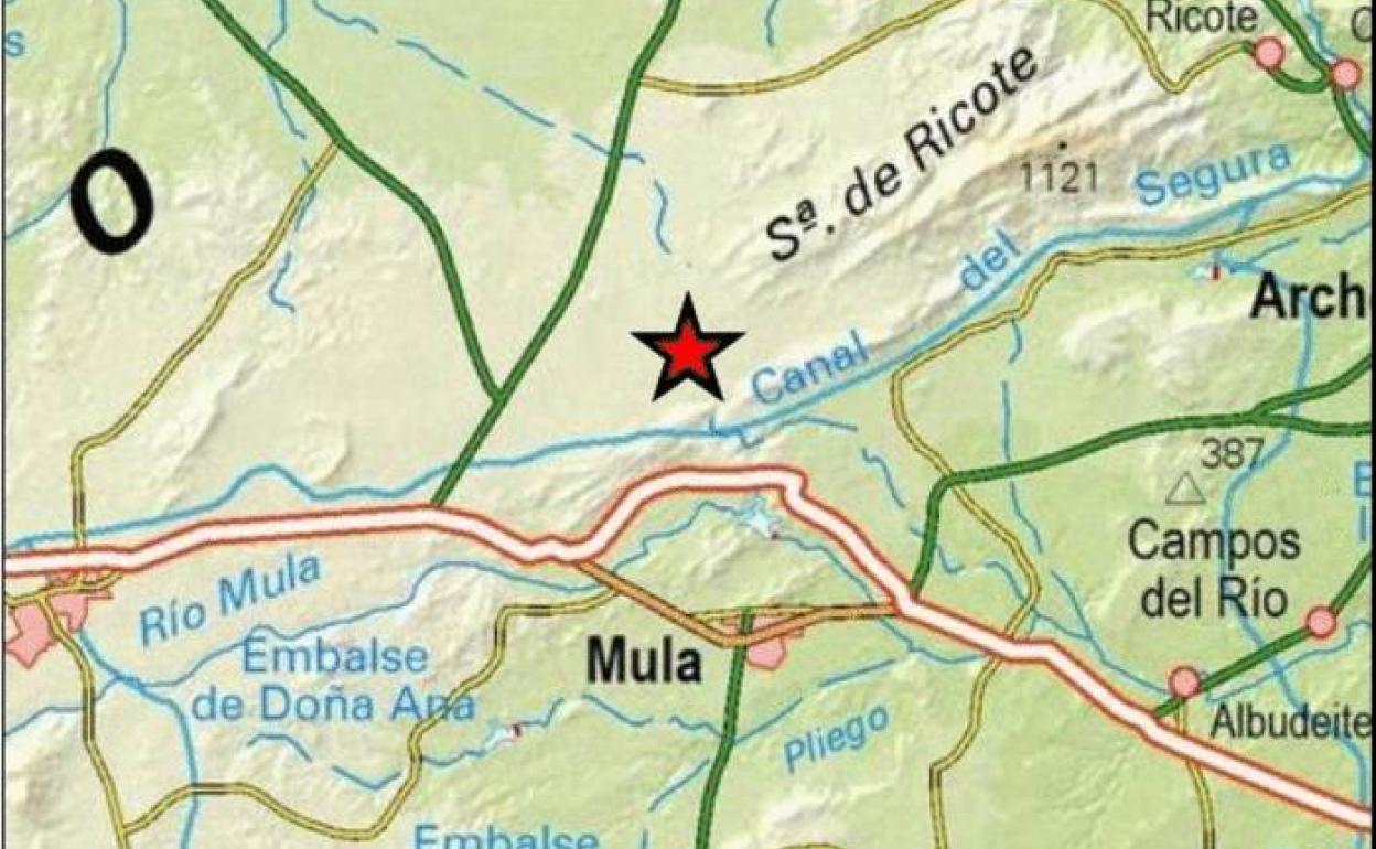 Un pequeño terremoto de 2,6 grados hace temblar varias localidades de la Región