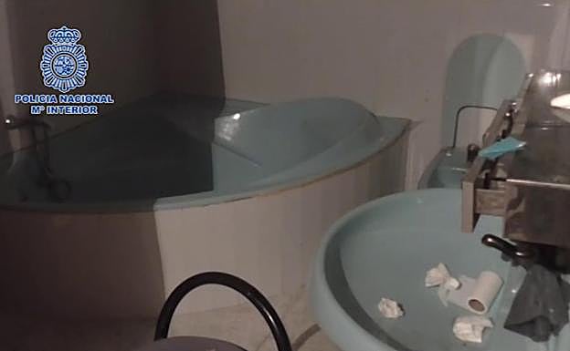 Las instalaciones registradas por la Policía.