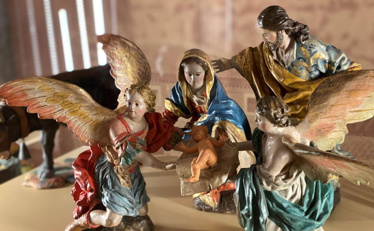 Piezas del belén atribuido a Salzillo.