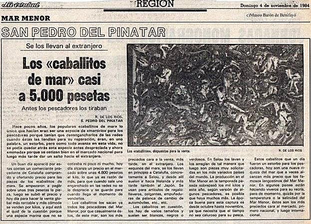 Noticia publicada en LA VERDAD el 4 de noviembre de 1984.