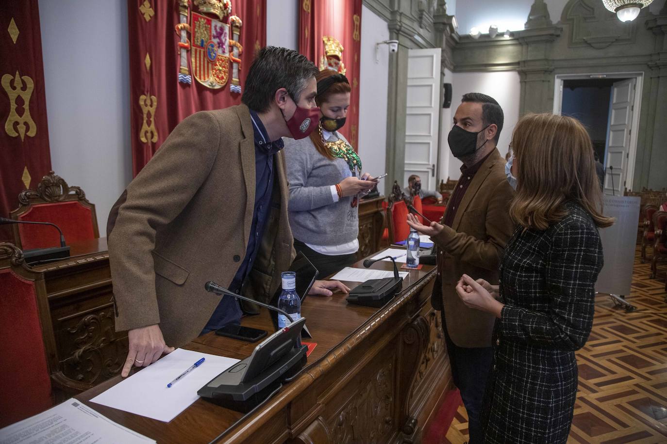 Fotos: Pleno del Ayuntamiento de Cartagena del jueves 17 de diciembrede 2020