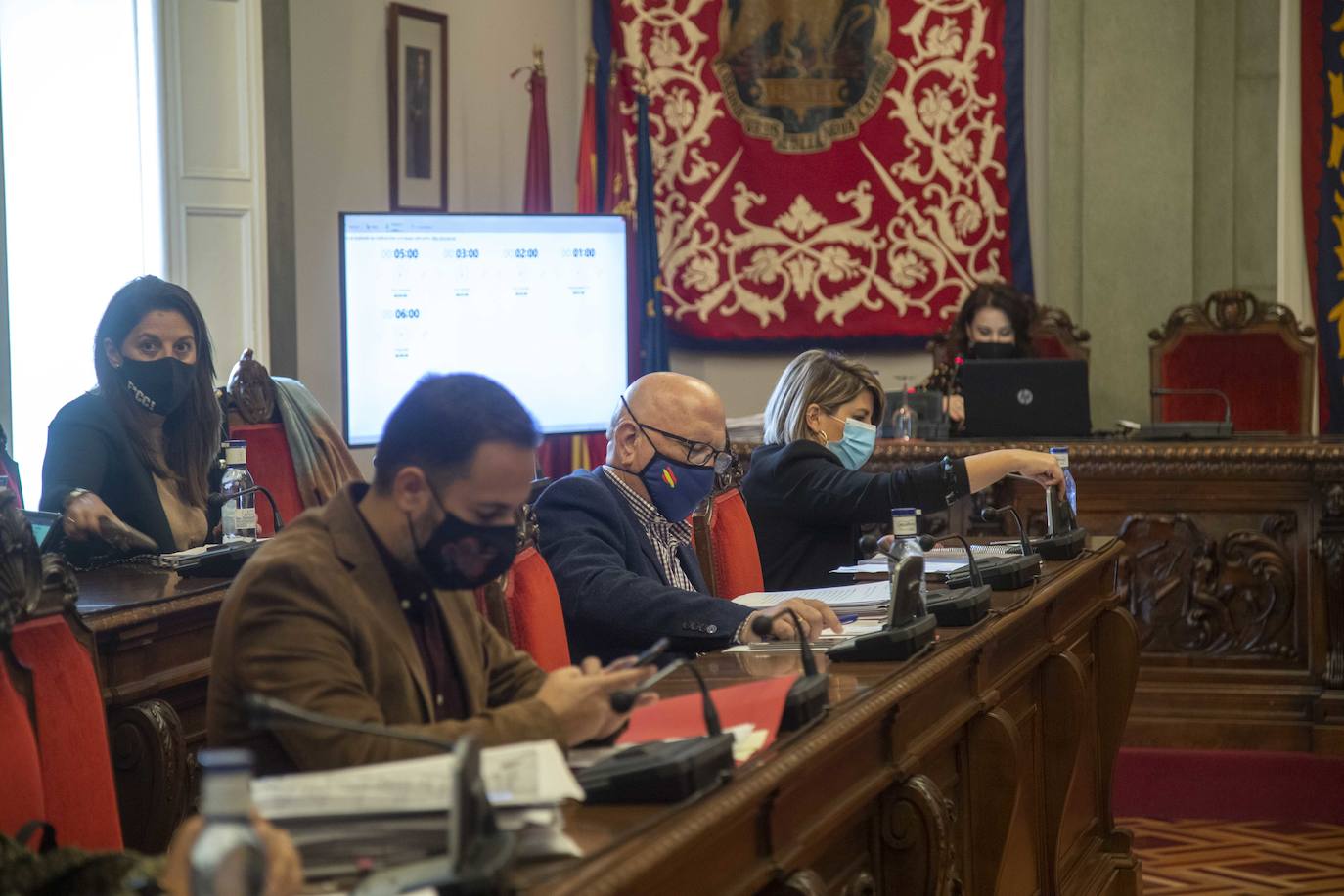 Fotos: Pleno del Ayuntamiento de Cartagena del jueves 17 de diciembrede 2020