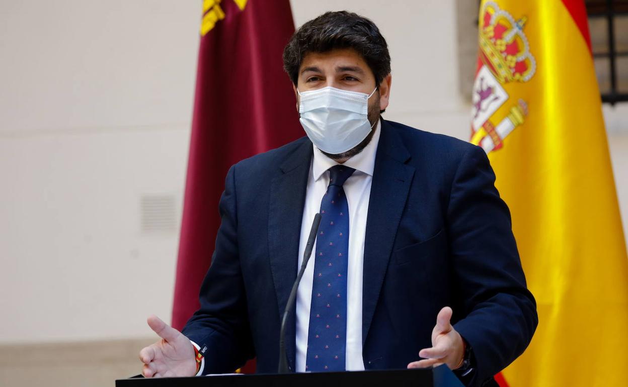 El presidente de la Región de Murcia, Fernando López Miras, en una imagen de archivo.