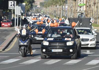Imagen secundaria 1 - La manifestación contra la 'ley Celaá' recorriendo Murcia.