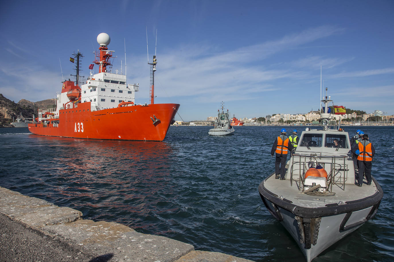 Fotos: El buque &#039;Hespérides&#039;, de la Armada Española, sale hacia la Antártida