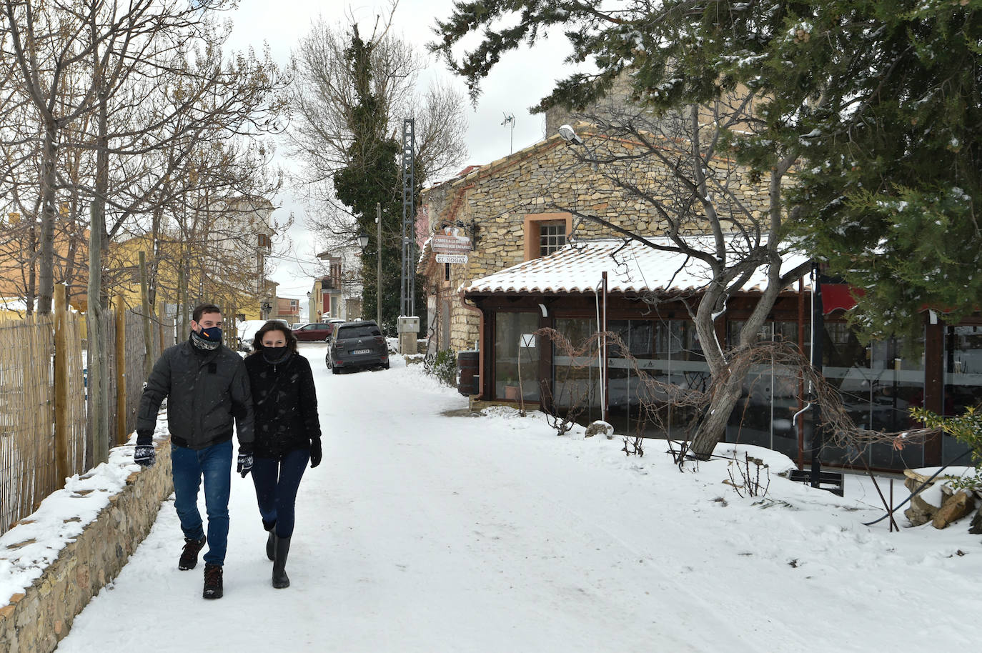 Fotos: El 2021 llega con nieve a Moratalla y Caravaca