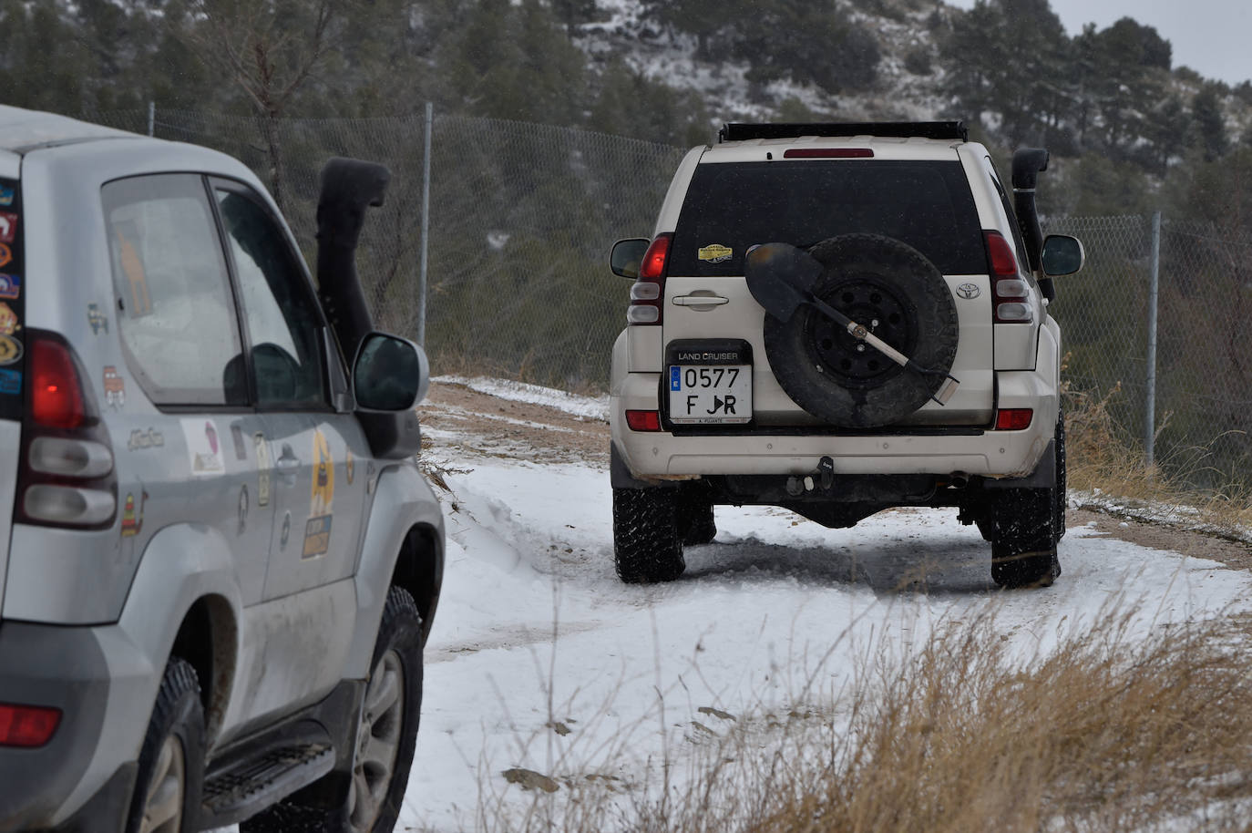 Fotos: El 2021 llega con nieve a Moratalla y Caravaca