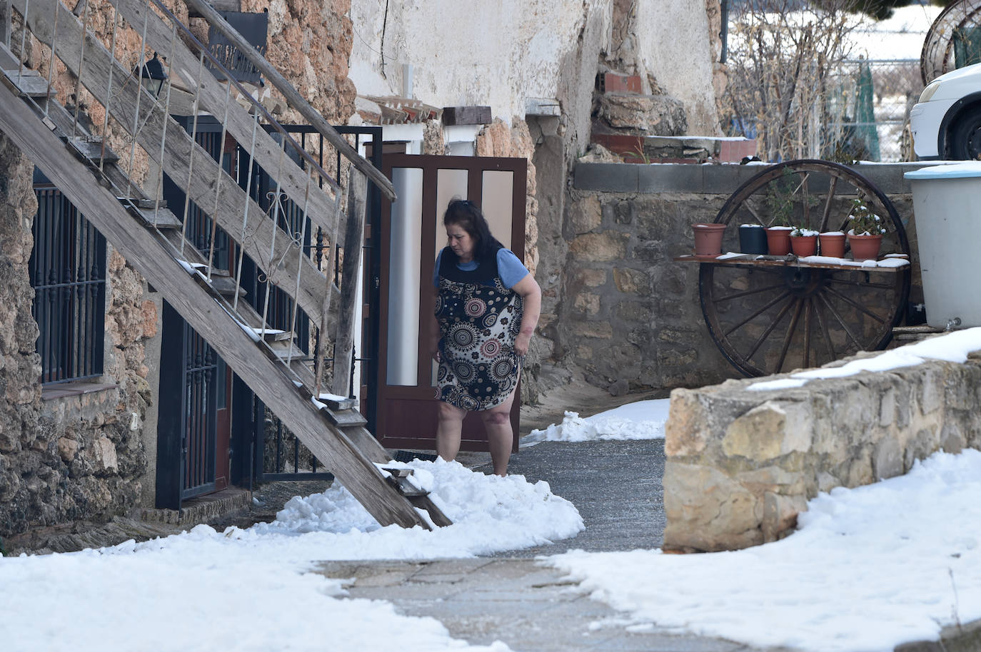 Fotos: El 2021 llega con nieve a Moratalla y Caravaca