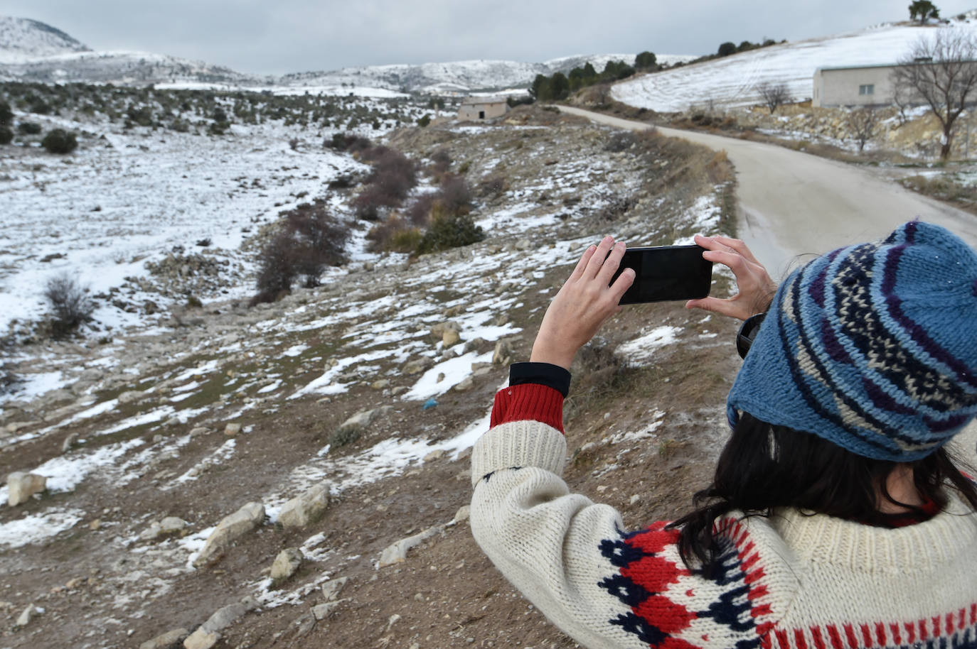 Fotos: El 2021 llega con nieve a Moratalla y Caravaca