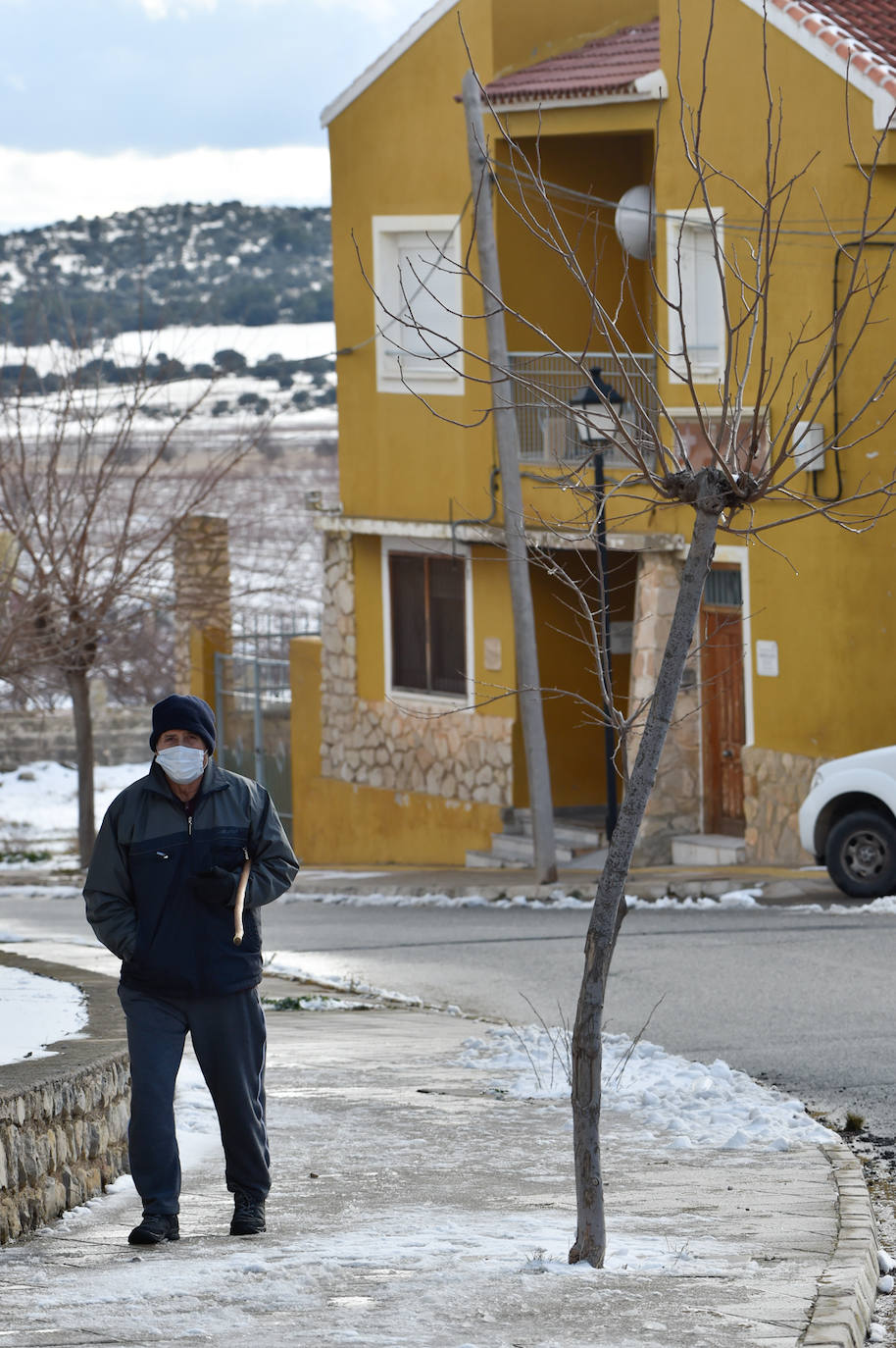 Fotos: El 2021 llega con nieve a Moratalla y Caravaca