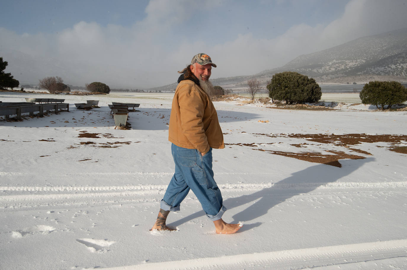 Fotos: El 2021 llega con nieve a Moratalla y Caravaca