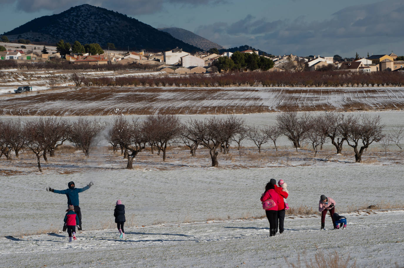 Fotos: El 2021 llega con nieve a Moratalla y Caravaca