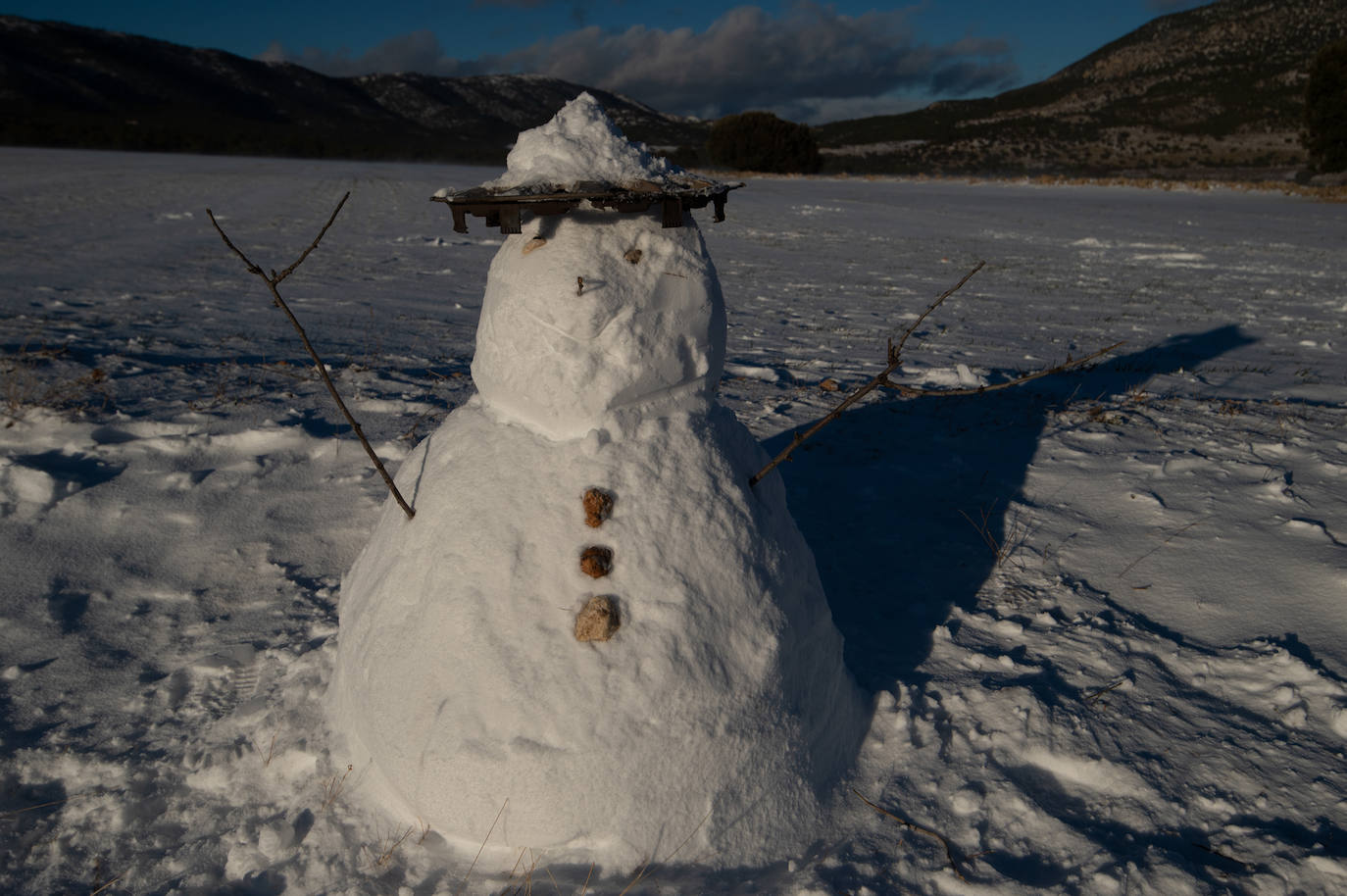 Fotos: El 2021 llega con nieve a Moratalla y Caravaca