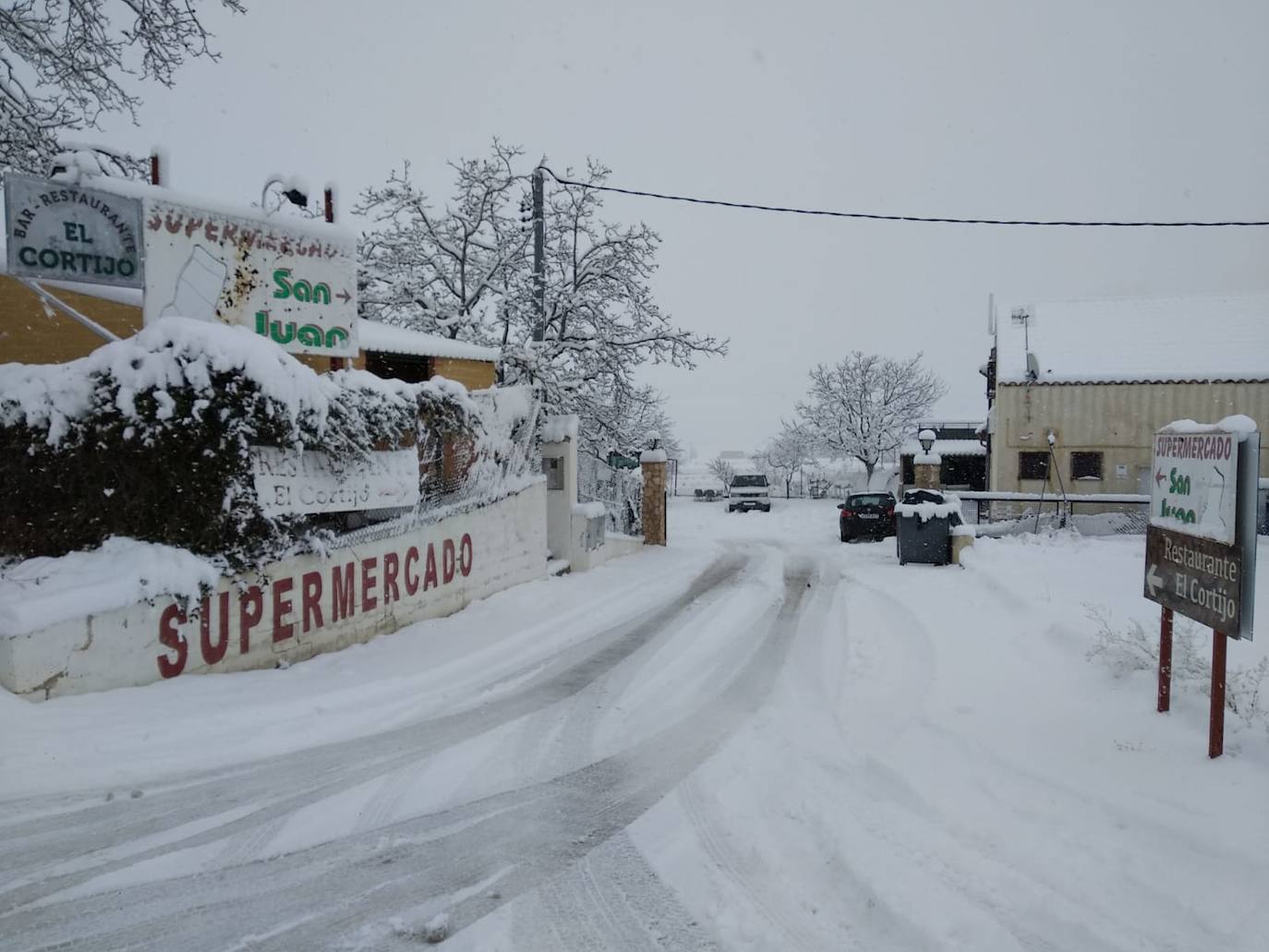 Nieve en Campo de San Juan, Caravaca. 