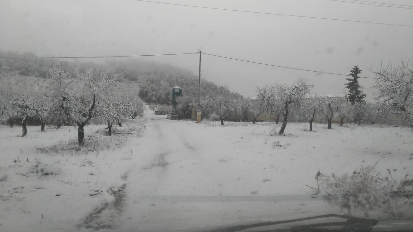Nieve en Casas Nuevas, Mula.
