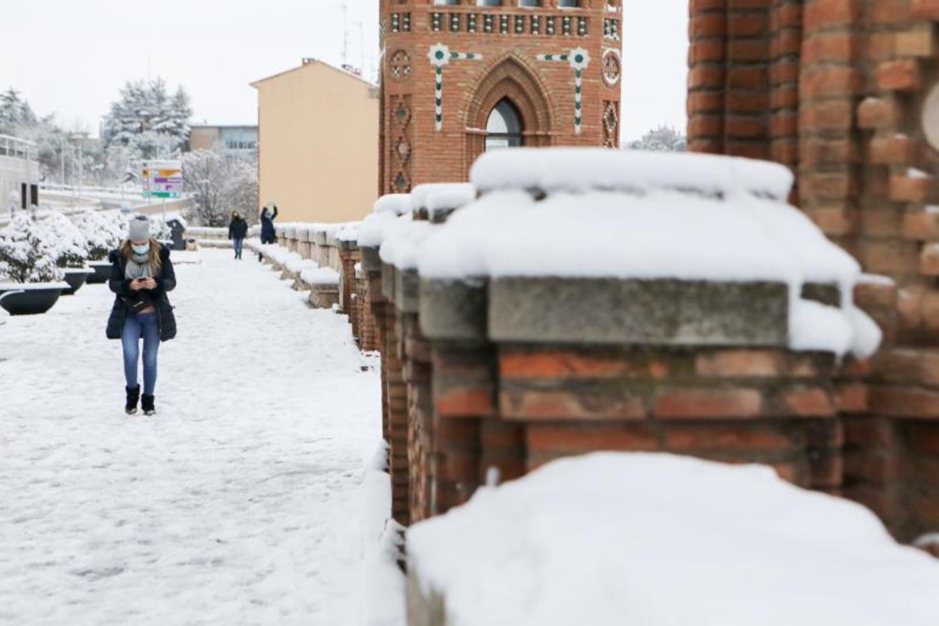 Teruel recibe una gran nevada como resultado de la borrasca Filomena.