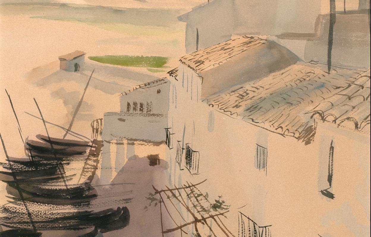 'Altea' (1930), pintado por Gaya a su vuelta de París, tratando de salir de esa «maniática modernidad» en la que había estado instalado. 